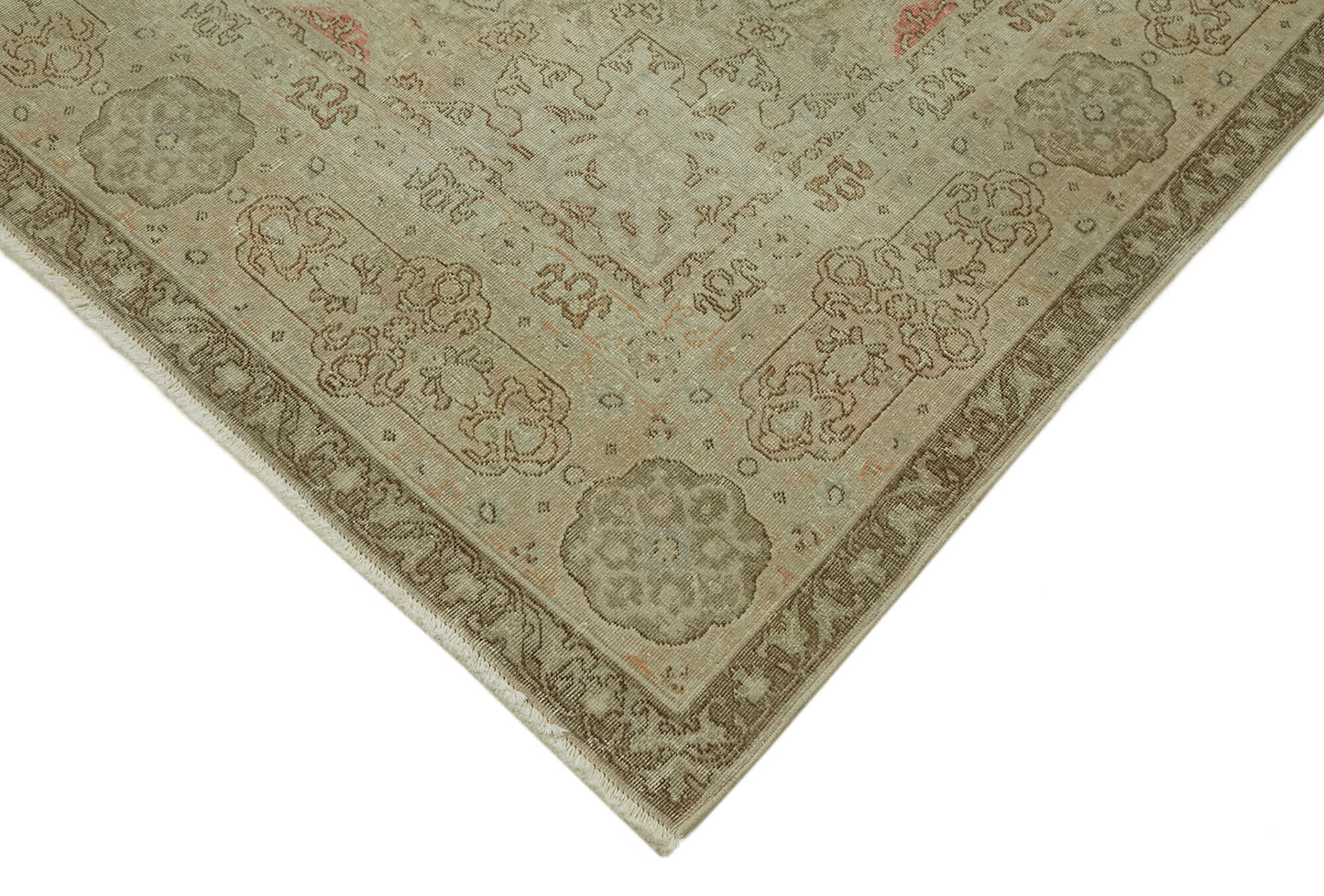 8x11 Beige Vintage Large Area Rug - 45512