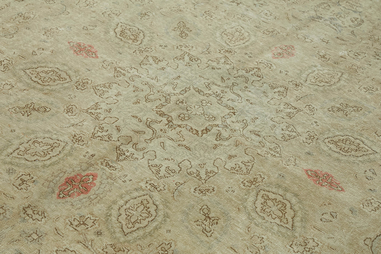 8x11 Beige Vintage Large Area Rug - 45512