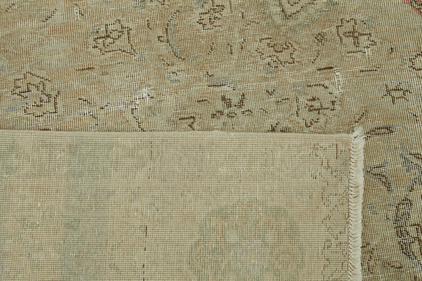 8x11 Beige Vintage Large Area Rug - 45512