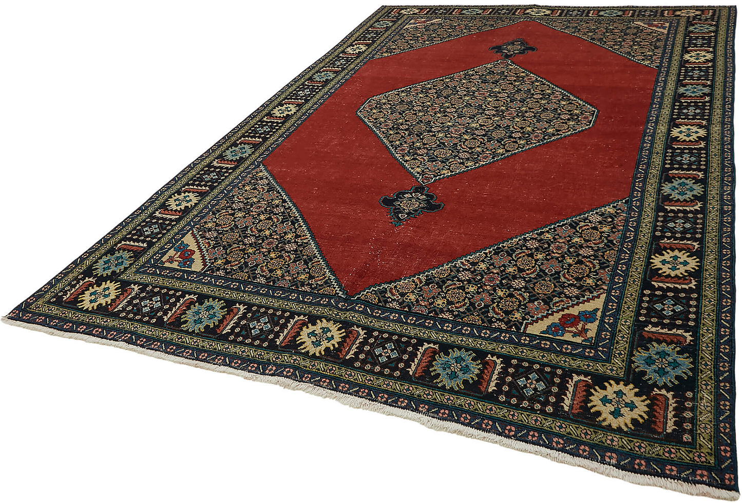 7x10 Blue Vintage Large Area Rug - 45513