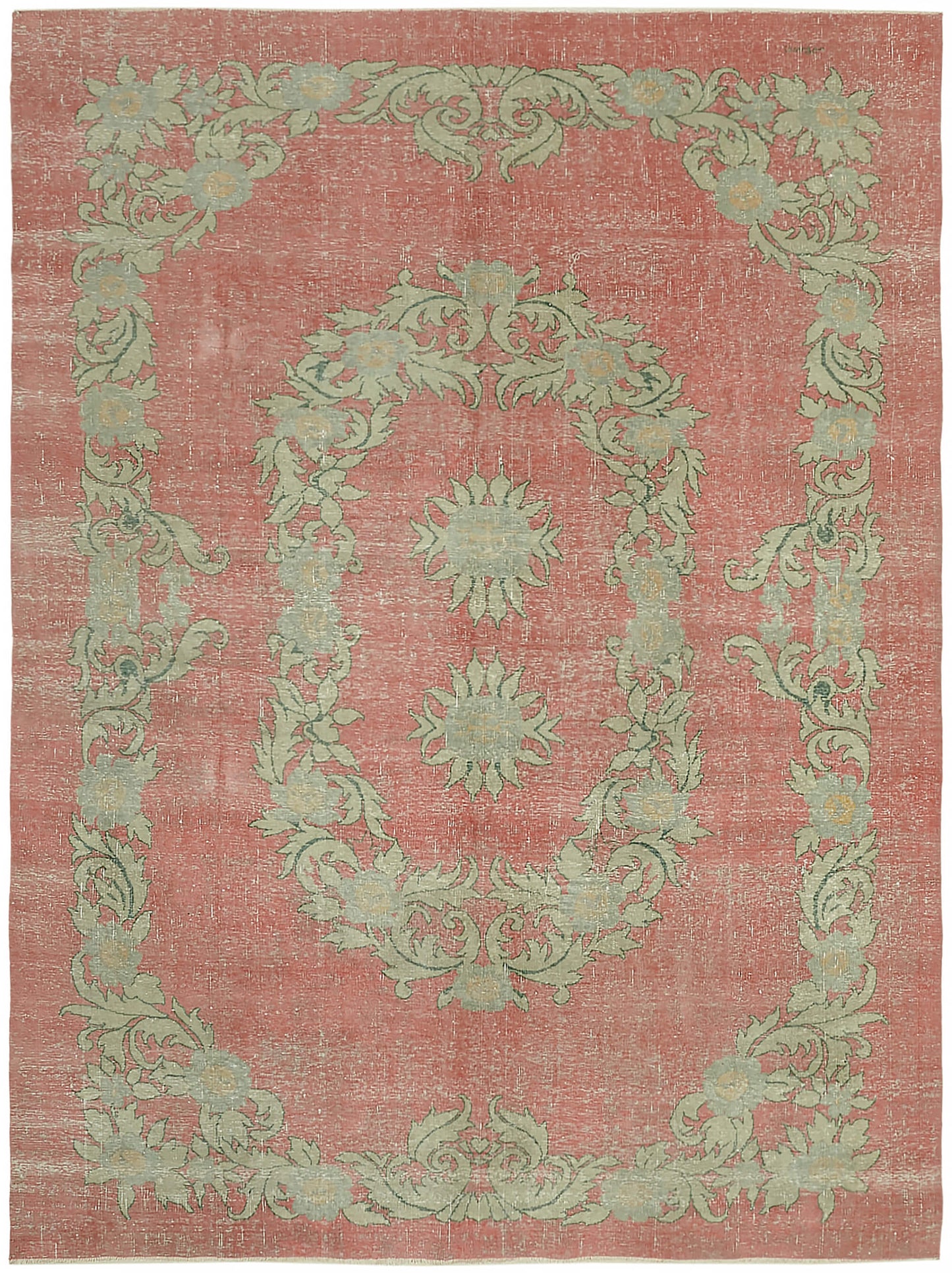 9x12 Pink Vintage Large Area Rug - 45514