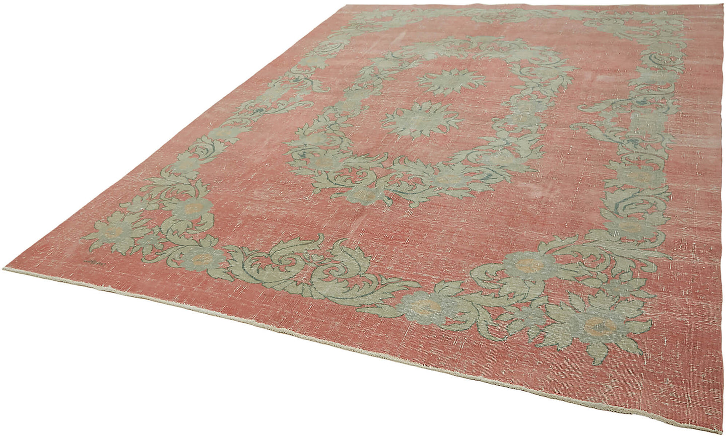 9x12 Pink Vintage Large Area Rug - 45514