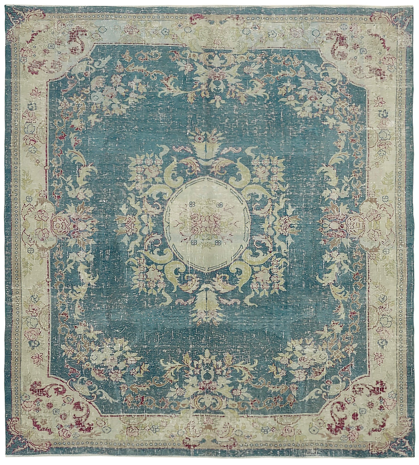 9x10 Beige Vintage Large Area Rug - 45516