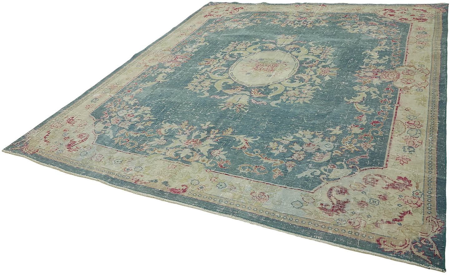 9x10 Beige Vintage Large Area Rug - 45516