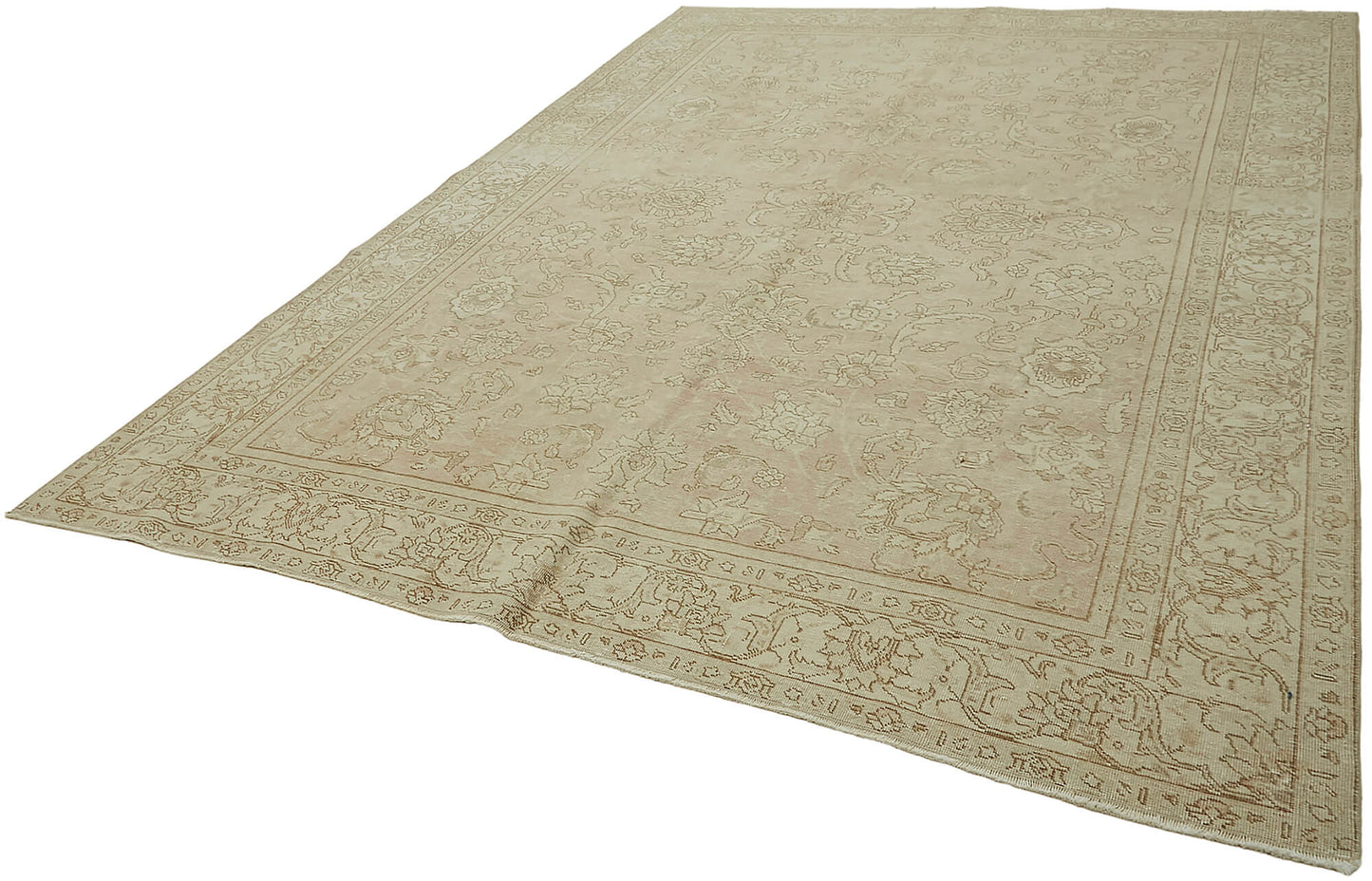 8x11 Beige Vintage Large Area Rug - 45517