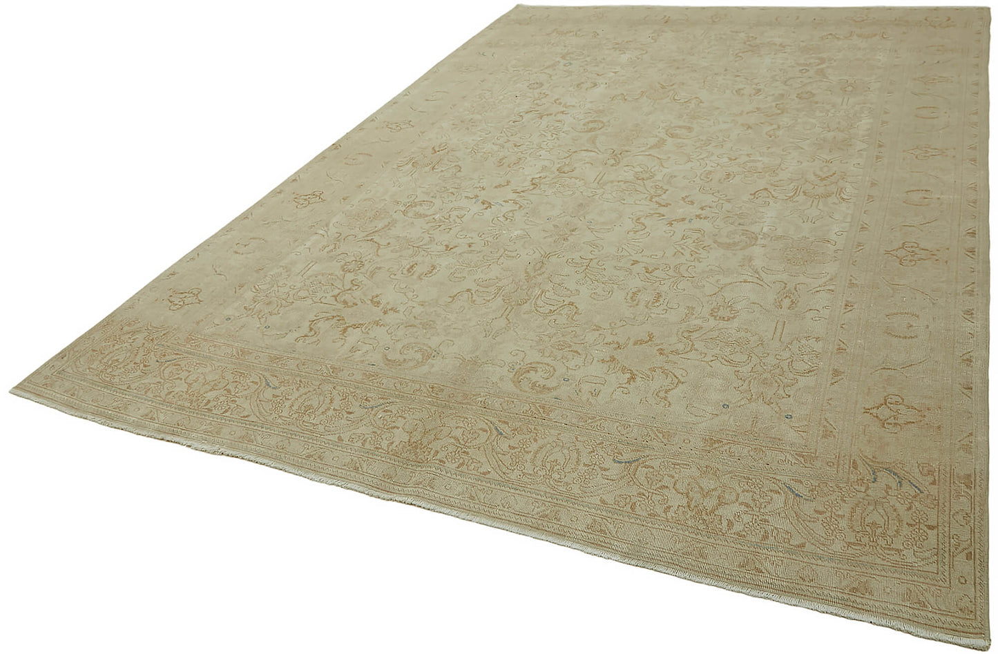 8x11 Beige Vintage Large Area Rug - 45521