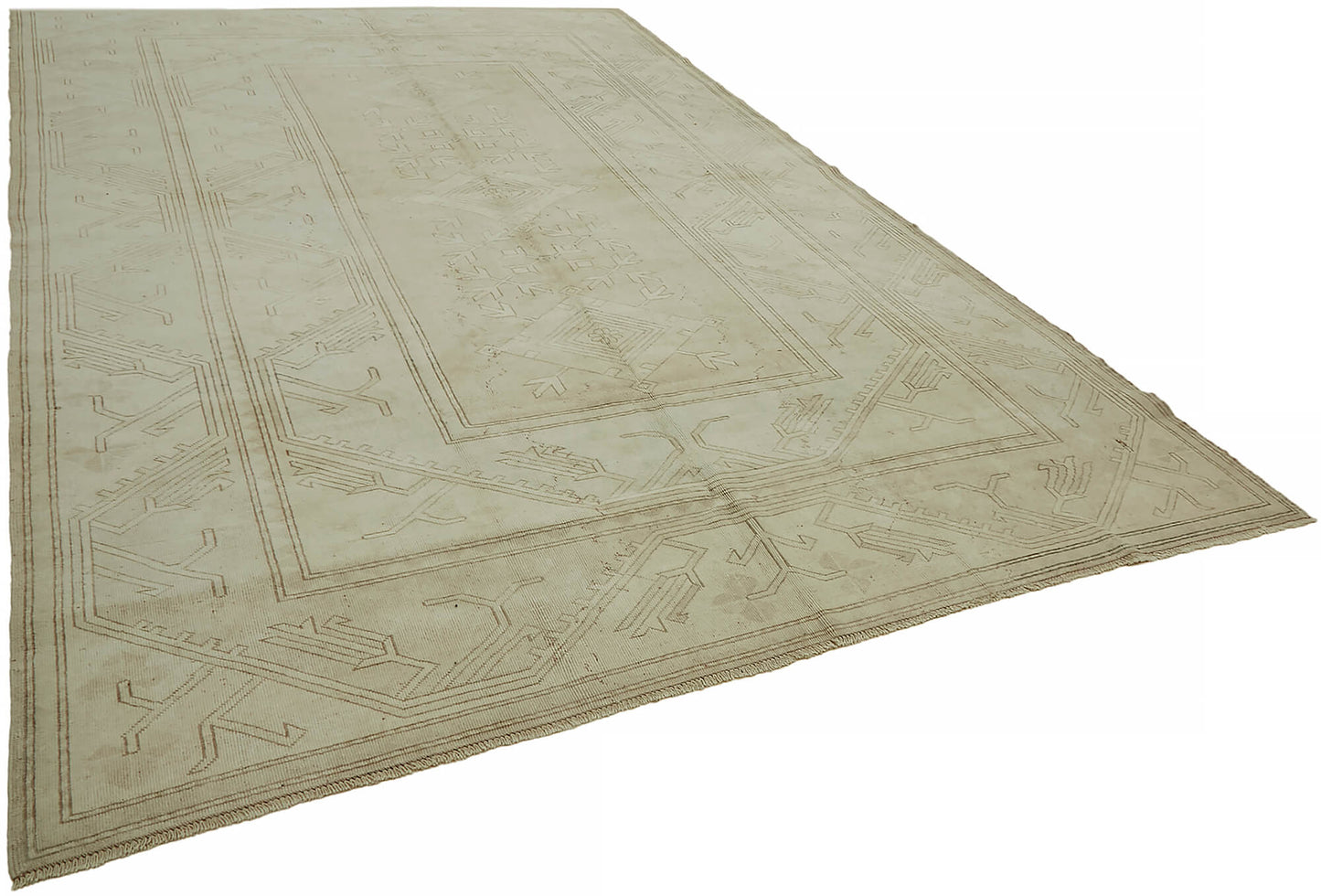 9x13 Beige Vintage Large Area Rug - 45523