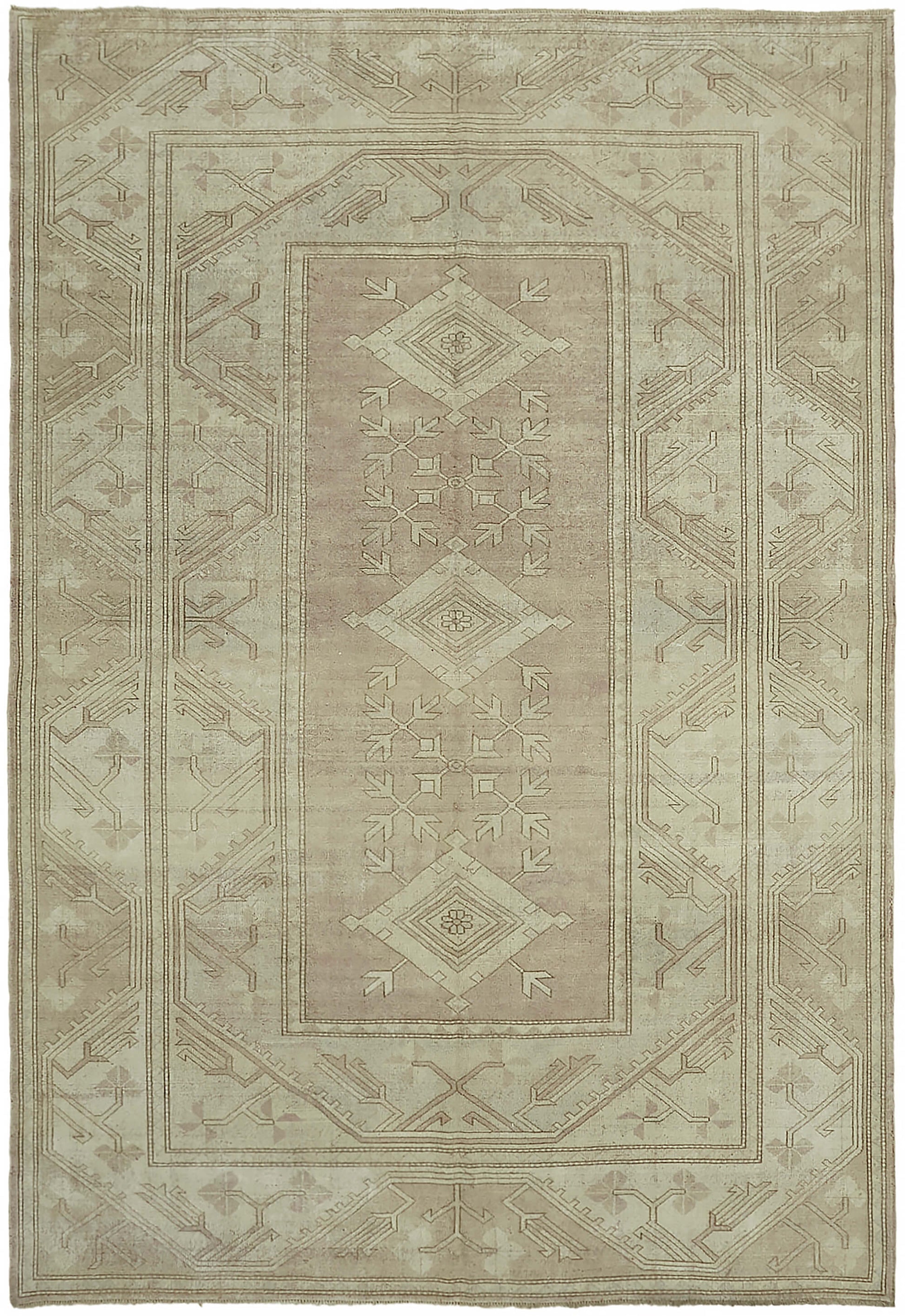 9x12 Beige Vintage Large Area Rug - 45524