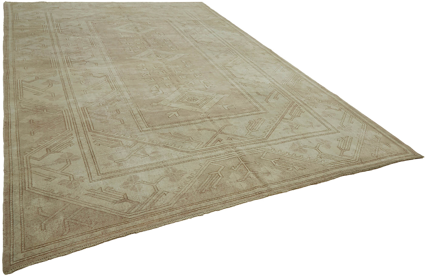 9x12 Beige Vintage Large Area Rug - 45524