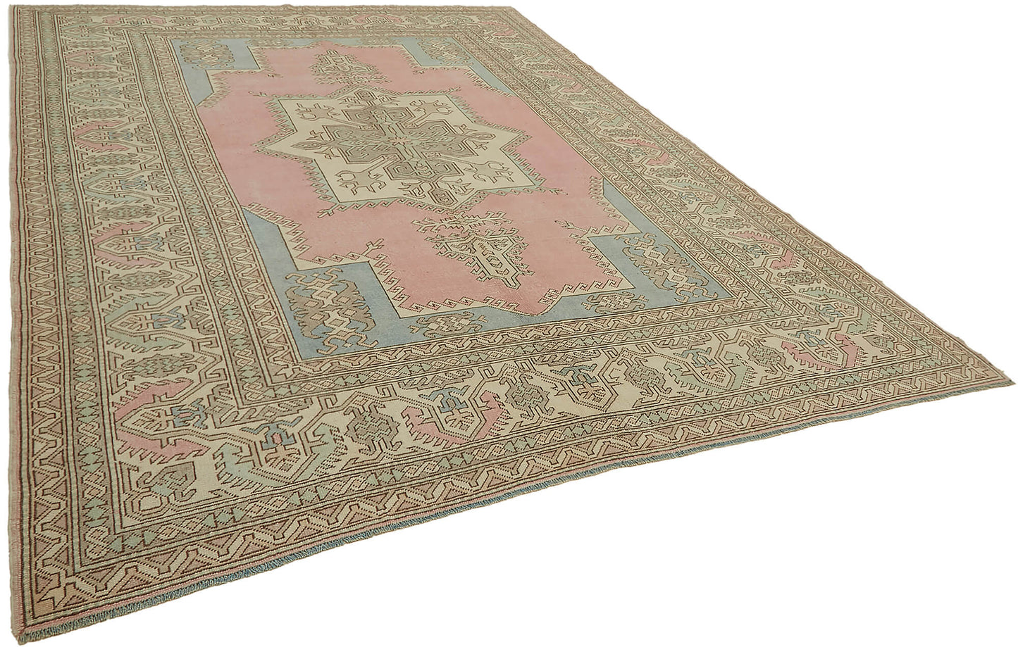 9x11 Beige Vintage Large Area Rug - 45540