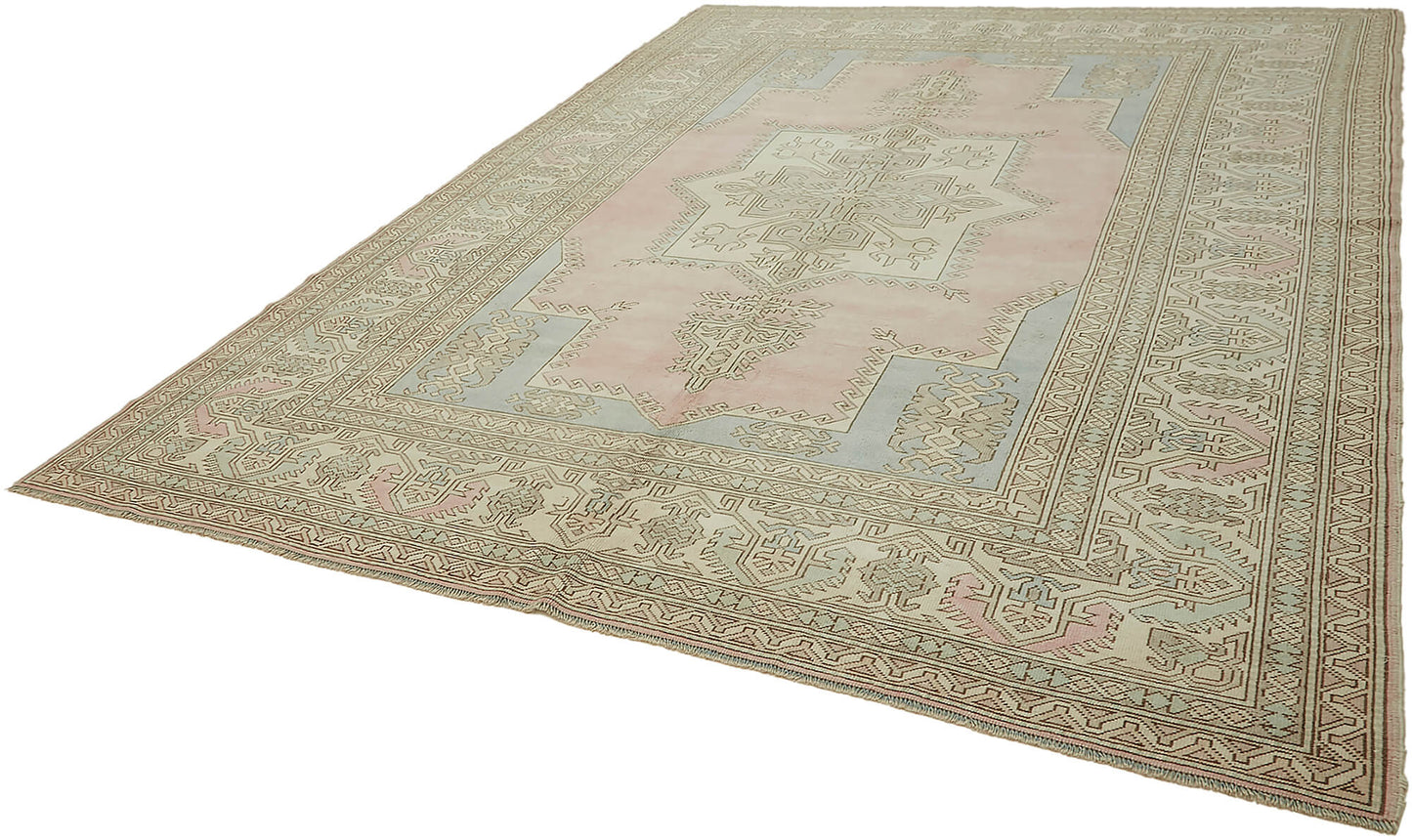 9x11 Beige Vintage Large Area Rug - 45540