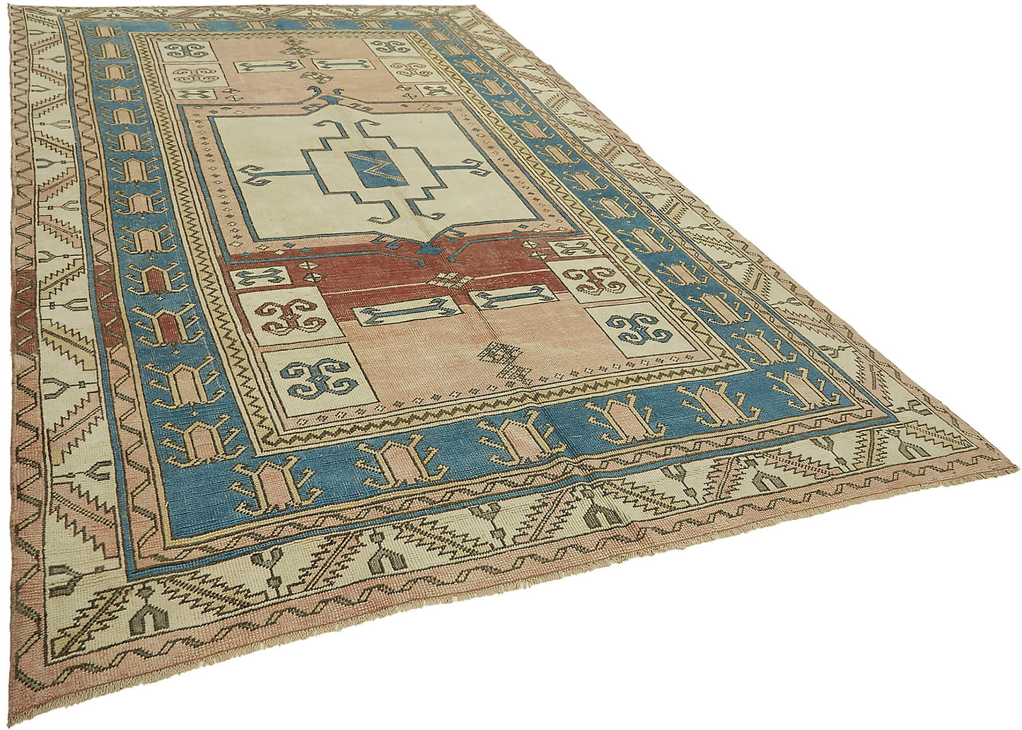 8x12 Beige Vintage Large Area Rug - 45542