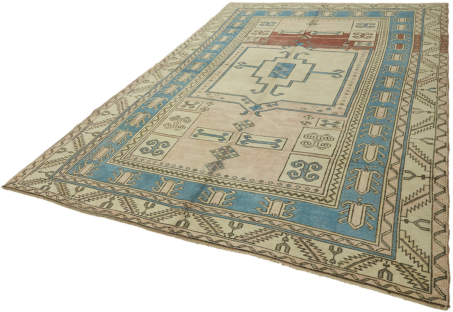 8x12 Beige Vintage Large Area Rug - 45542