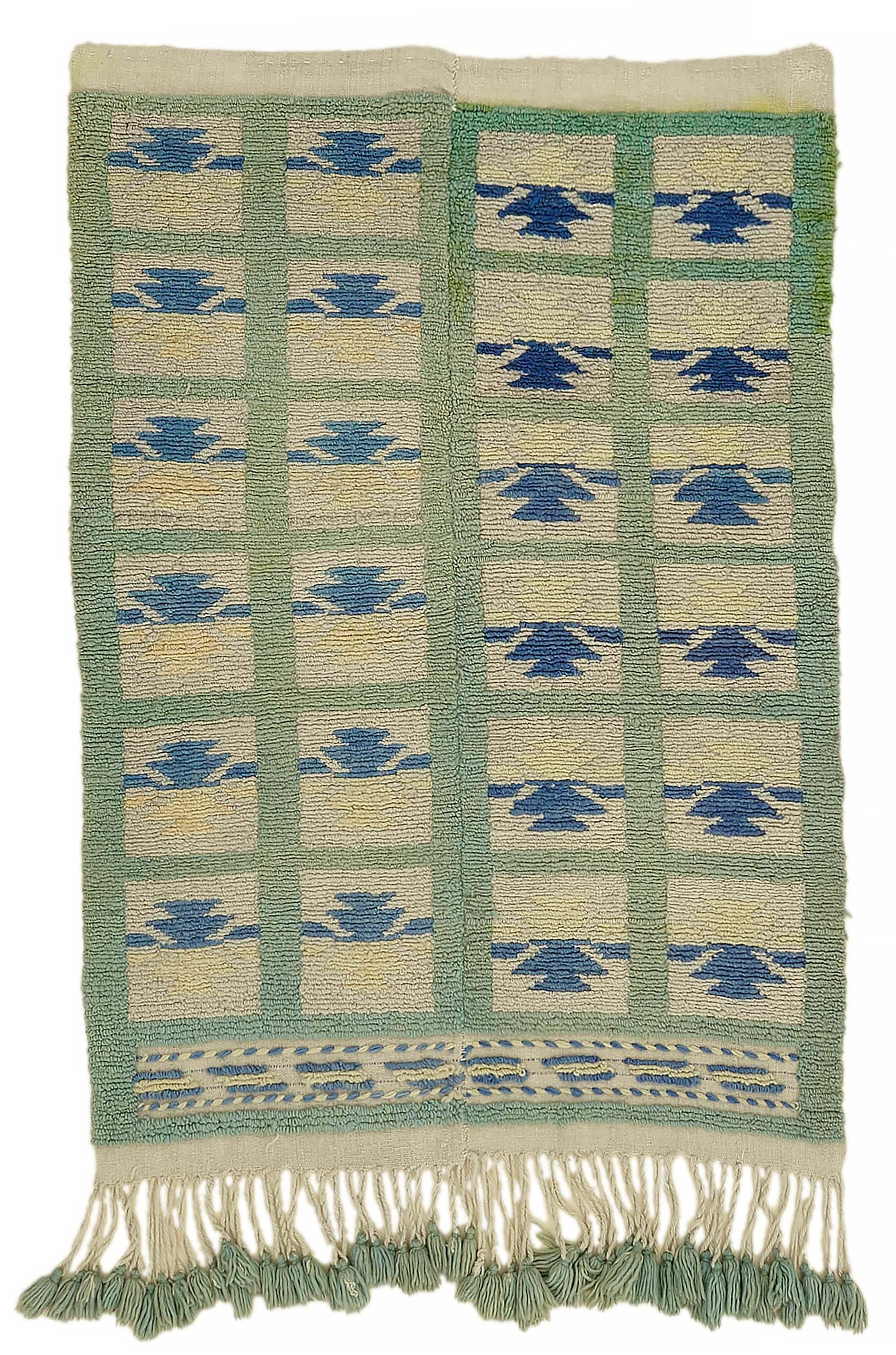 3x5 Green Vintage Tulu Rug - 45656