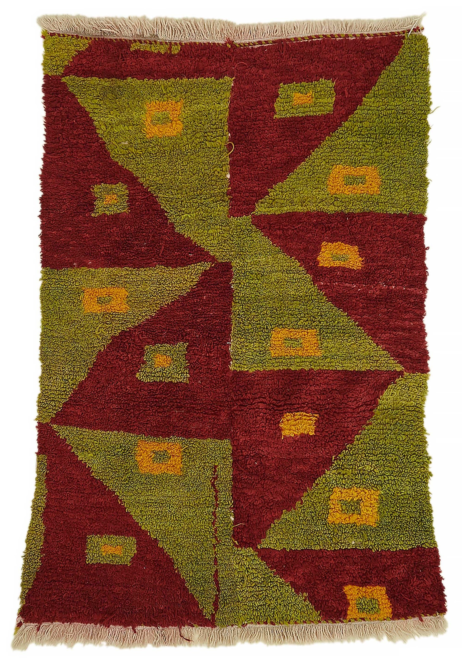 3x5 Green Vintage Tulu Rug - 45659