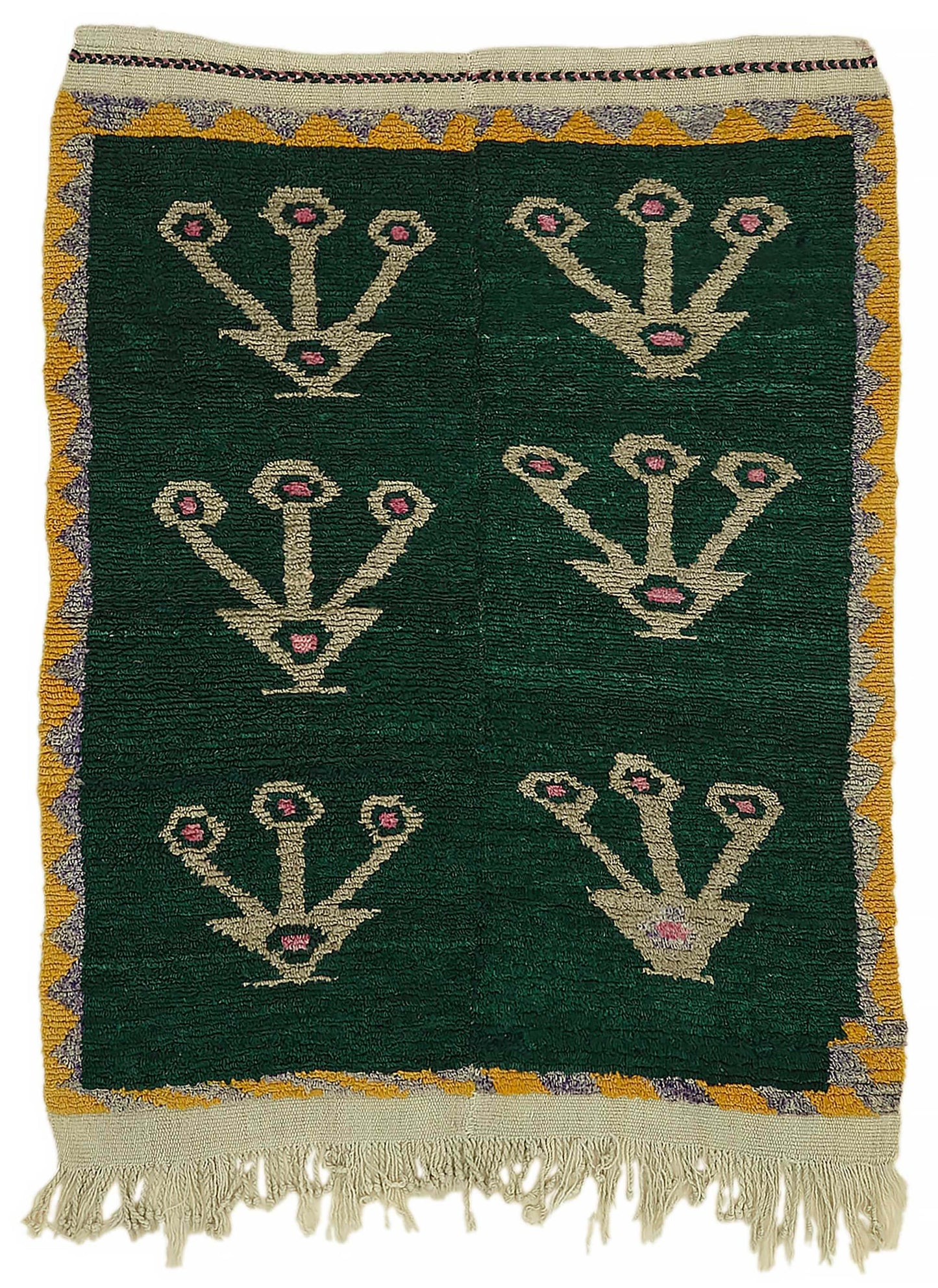 3x4 Green Vintage Tulu Rug - 45660