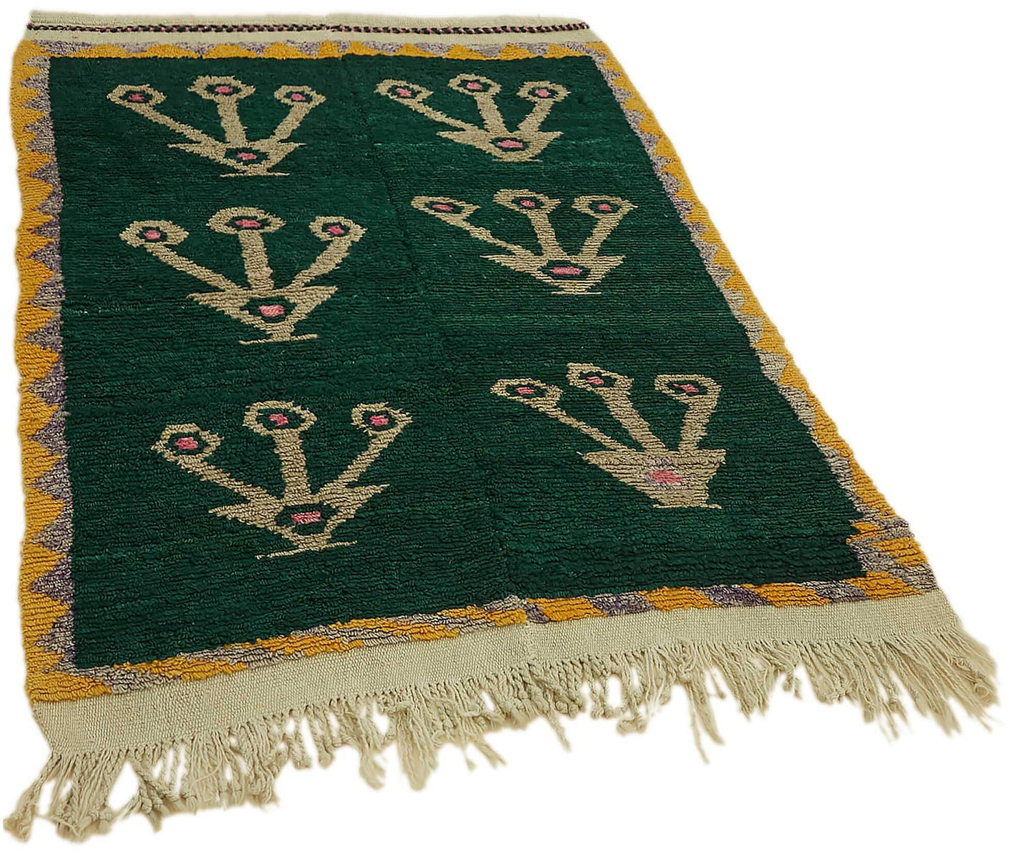 3x4 Green Vintage Tulu Rug - 45660