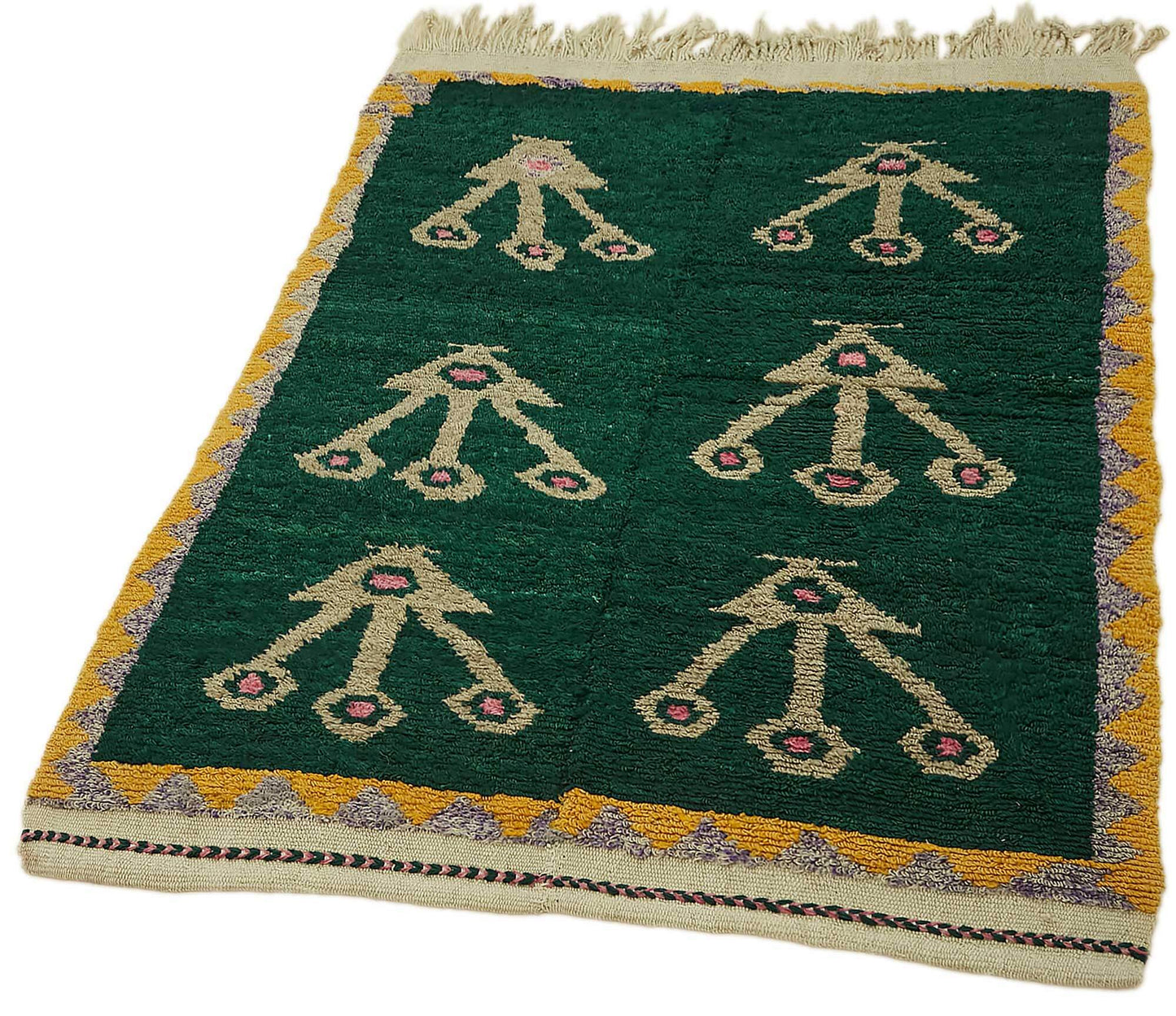 3x4 Green Vintage Tulu Rug - 45660