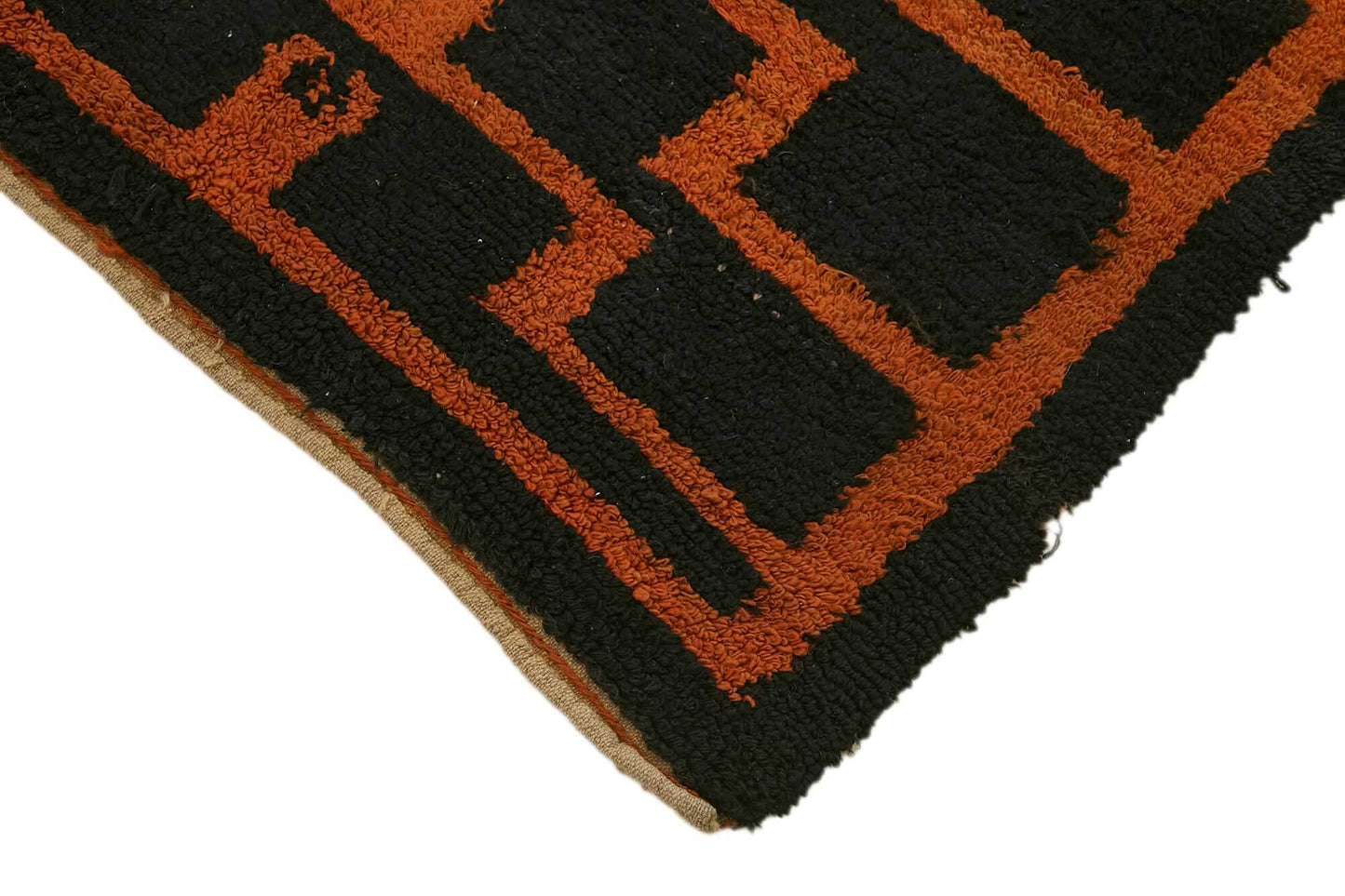 4x5 Black Vintage Tulu Rug - 45668