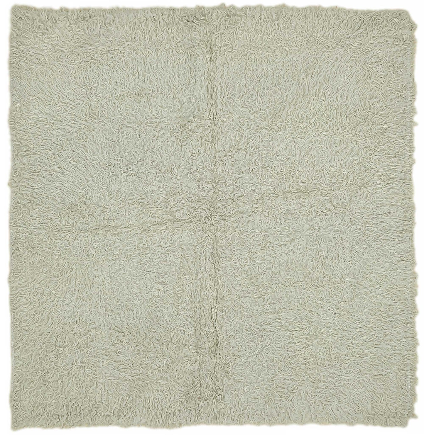 5x5 White Vintage Tulu Rug - 45671