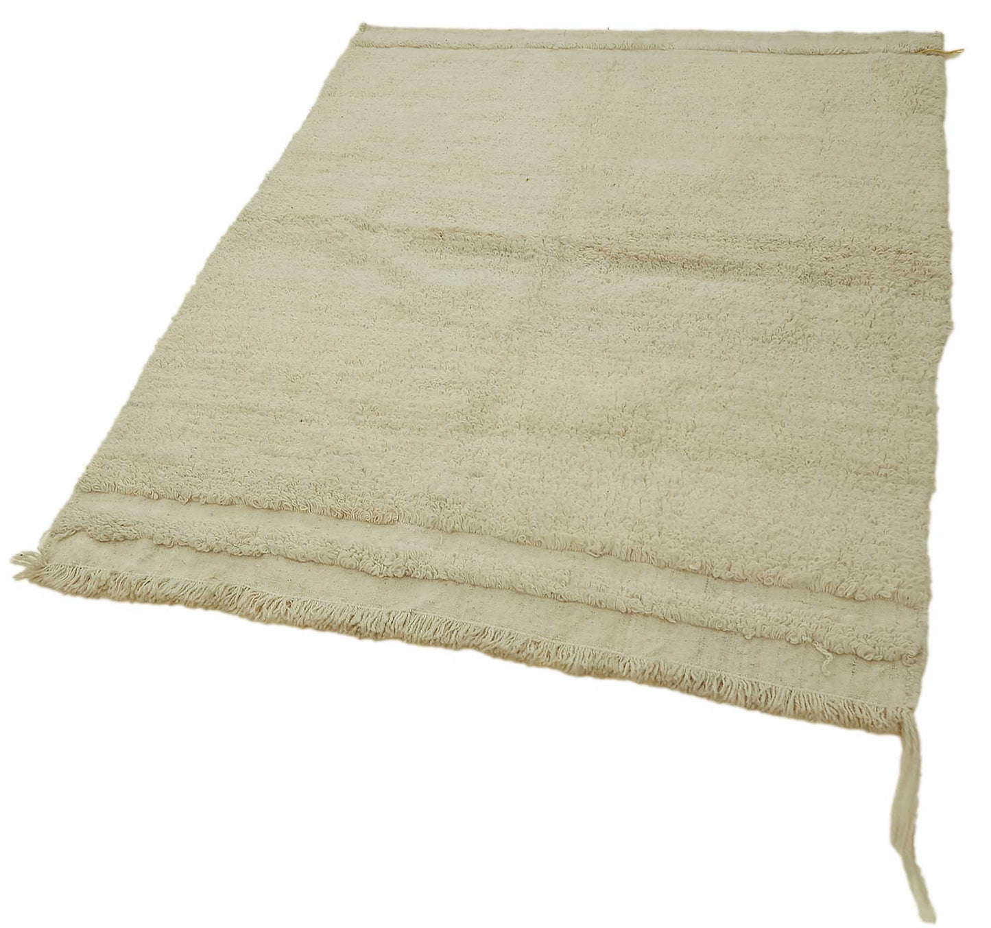 4x5 White Vintage Tulu Rug - 45672