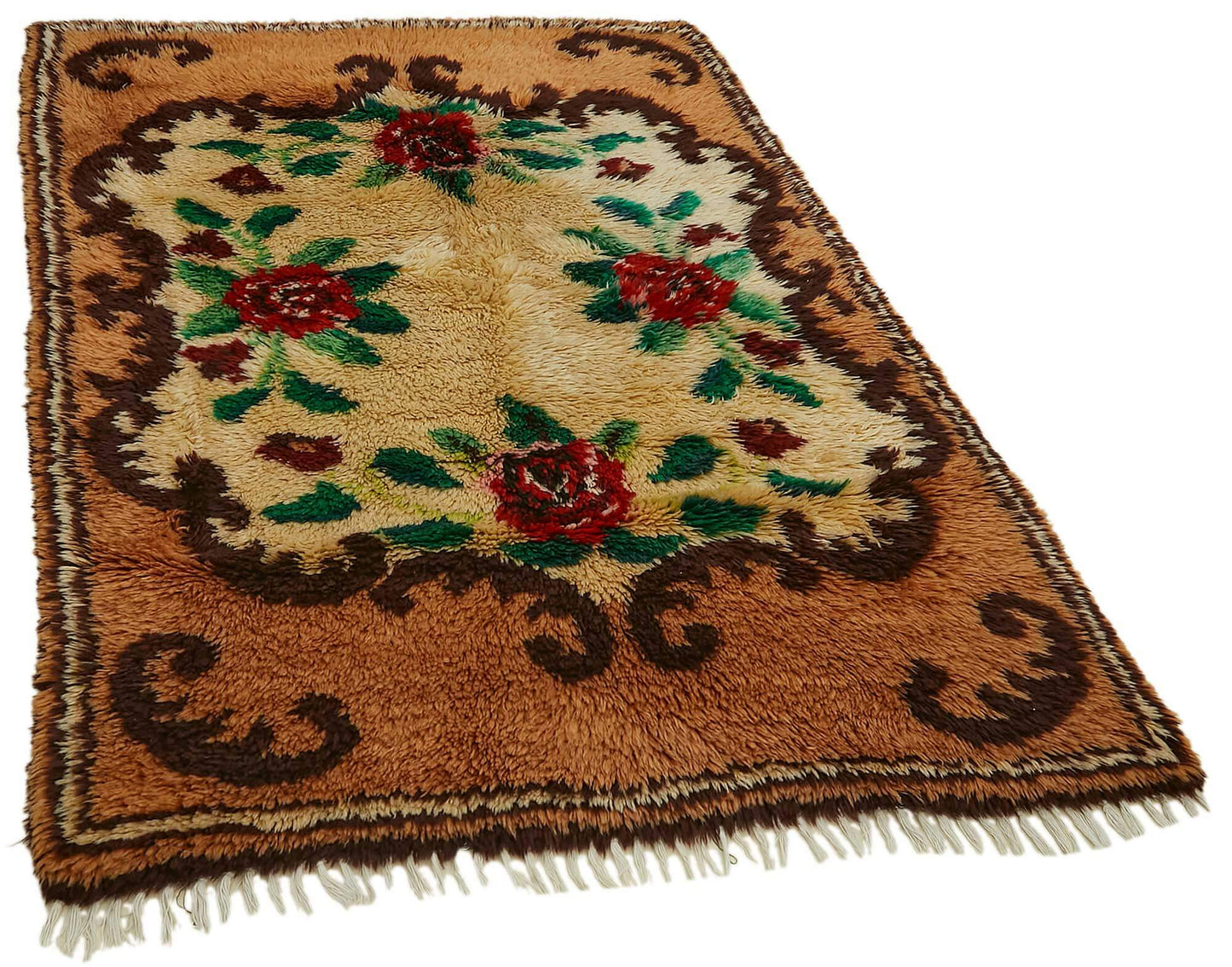 4x7 Brown Vintage Tulu Rug - 45676