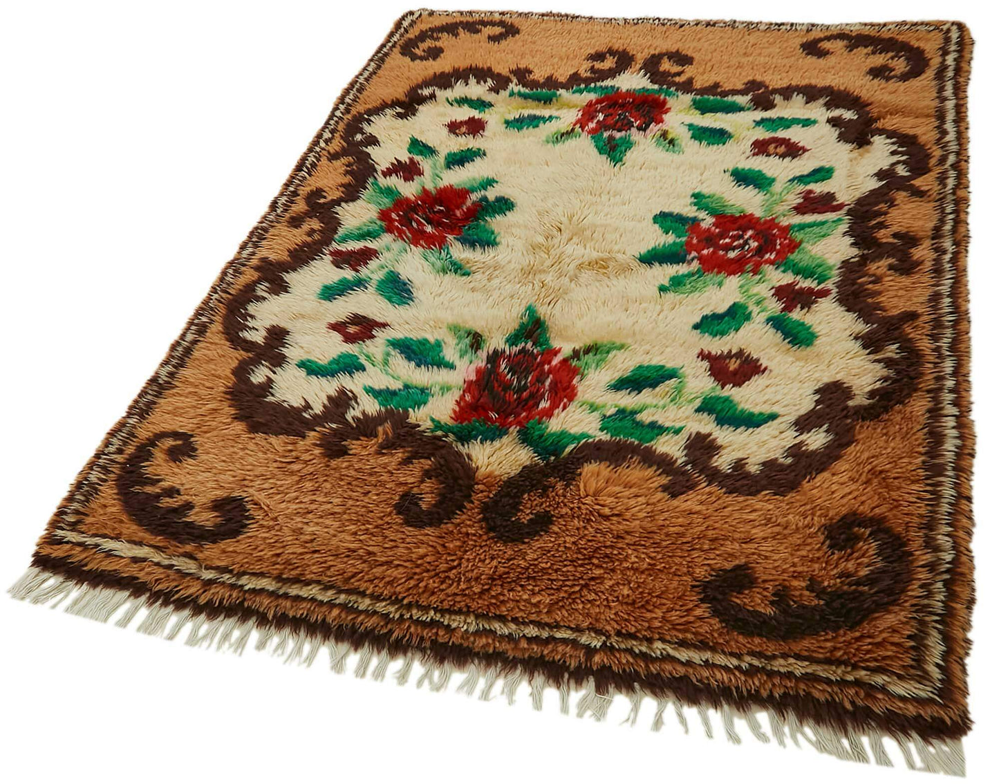 4x7 Brown Vintage Tulu Rug - 45676