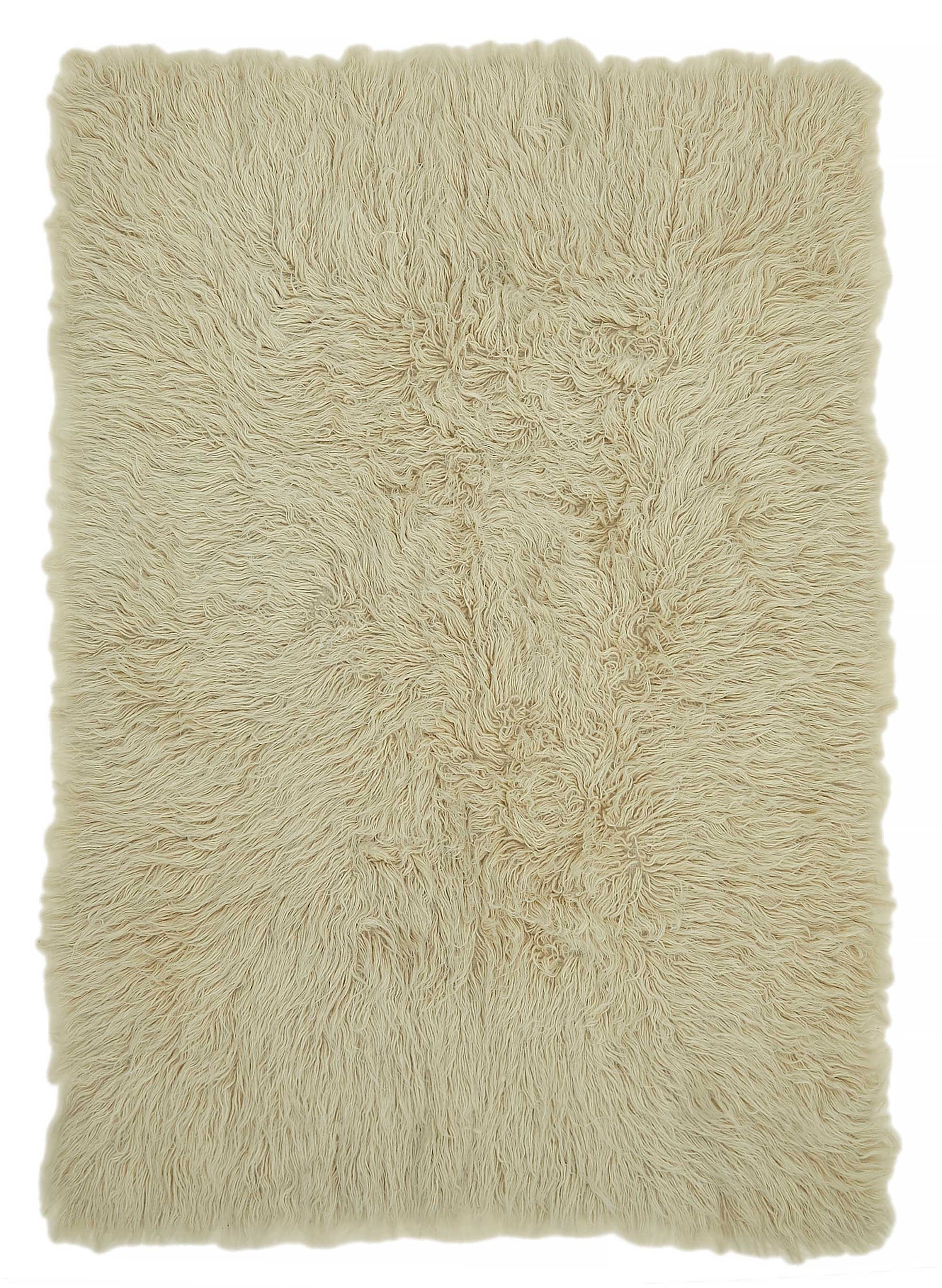 5x8 White Vintage Tulu Rug - 45683