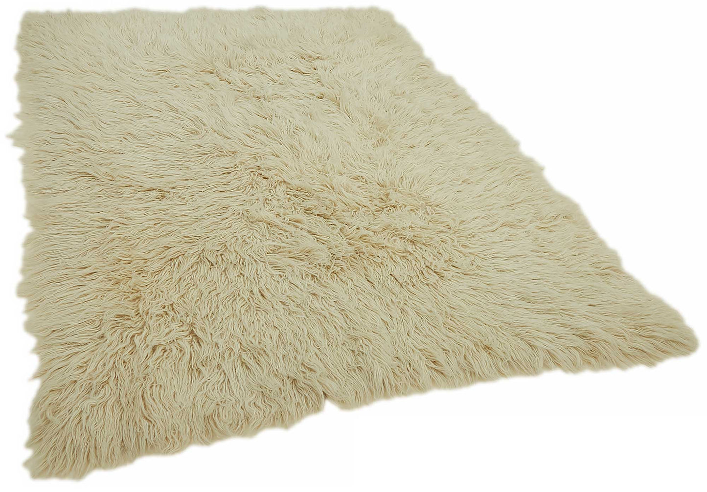 5x8 White Vintage Tulu Rug - 45683