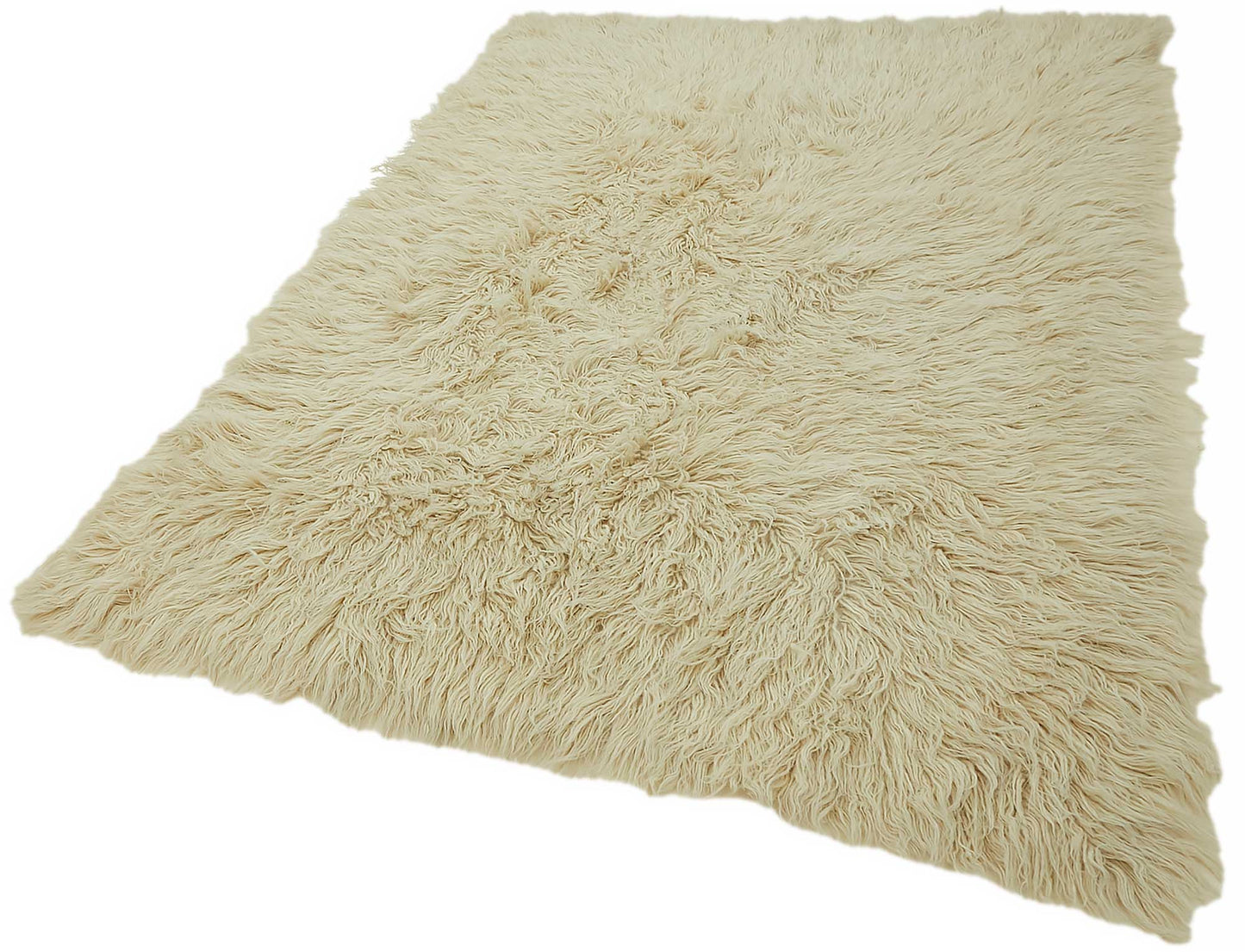 5x8 White Vintage Tulu Rug - 45683