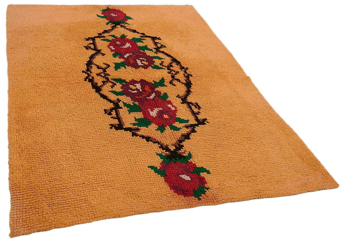 5x7 Orange Vintage Tulu Rug - 45687