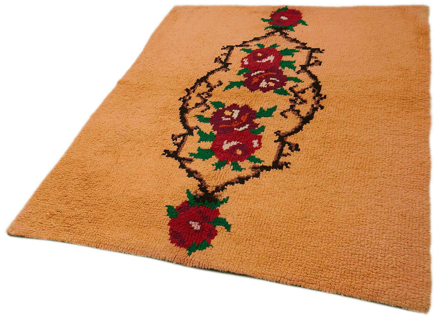 5x7 Orange Vintage Tulu Rug - 45687