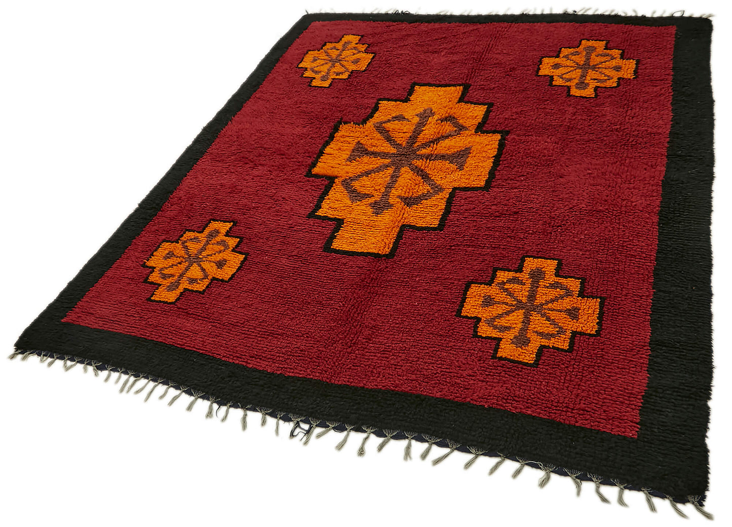 6x8 Red Vintage Tulu Rug - 45708