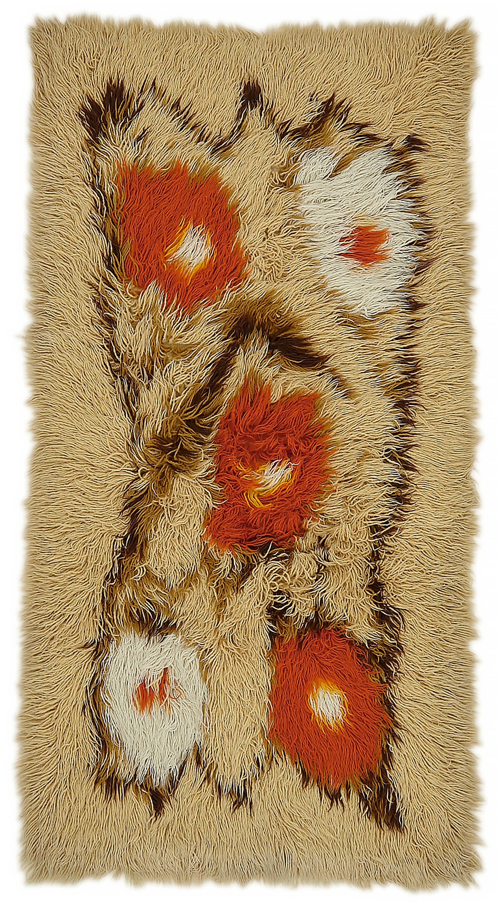 3x7 Beige Vintage Tulu Rug - 45729