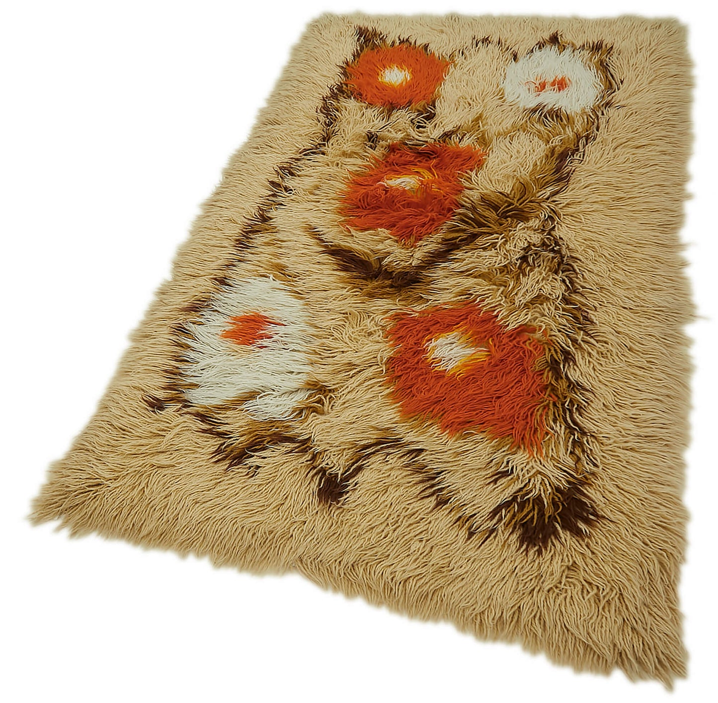 3x7 Beige Vintage Tulu Rug - 45729