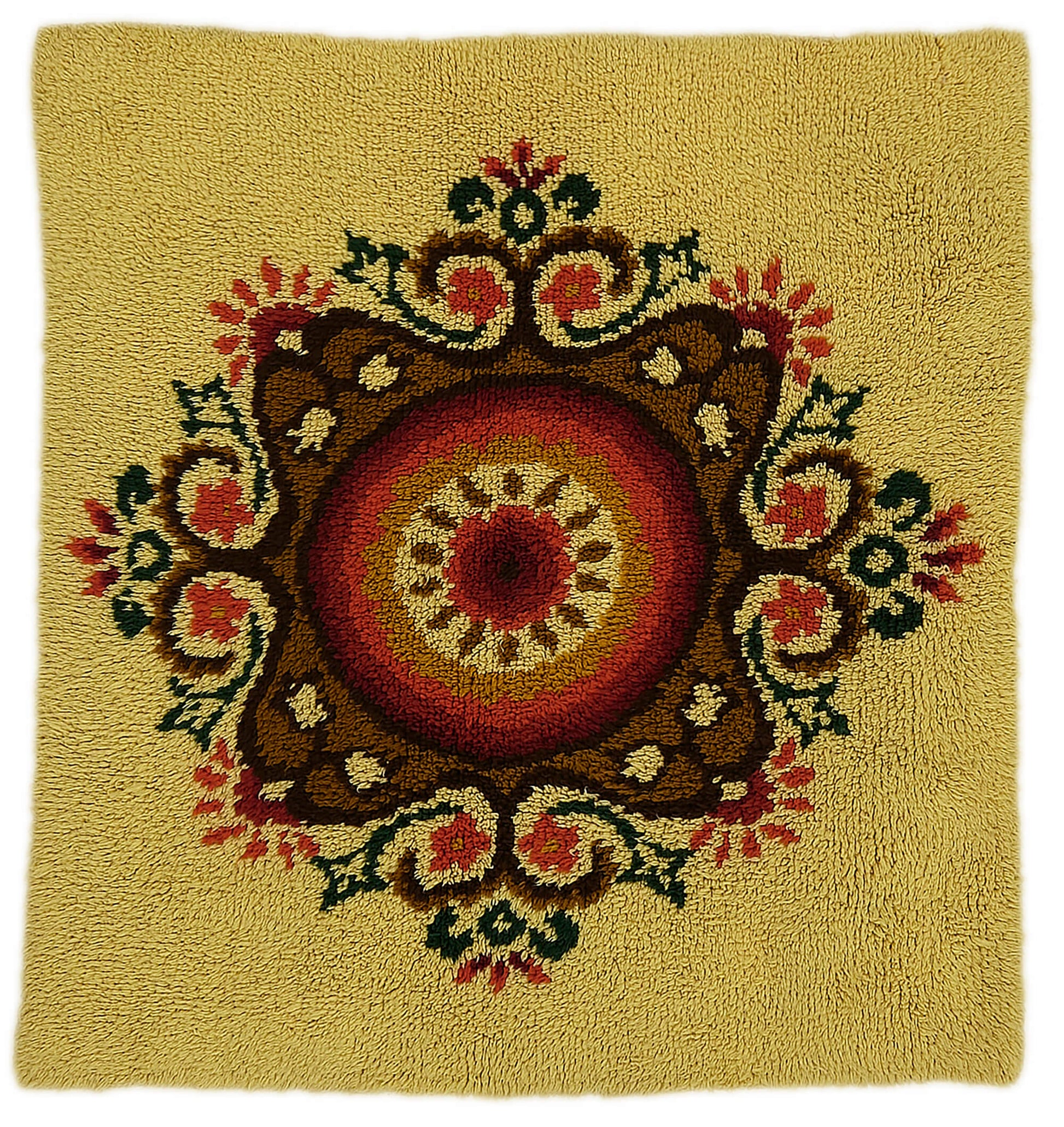 5x5 Beige Vintage Tulu Rug - 45730