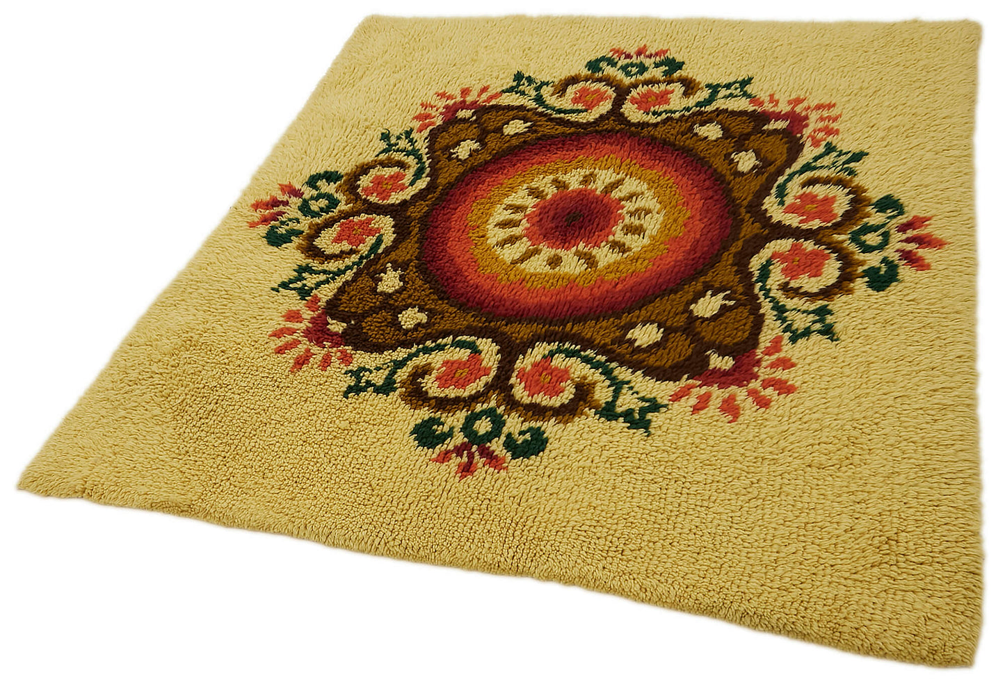 5x5 Beige Vintage Tulu Rug - 45730