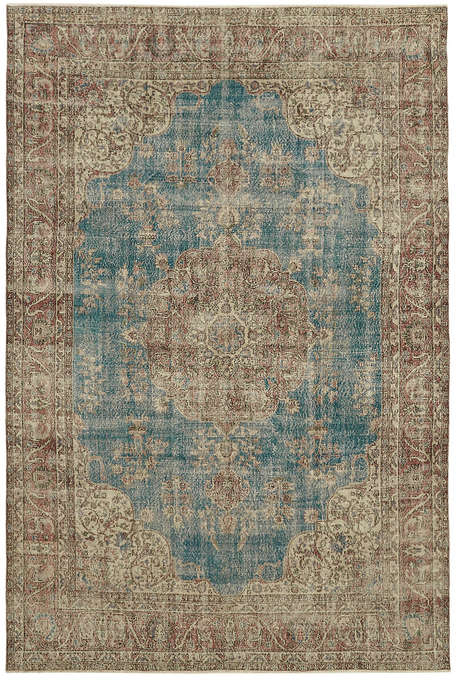 9x12 Beige Vintage Large Area Rug - 46042