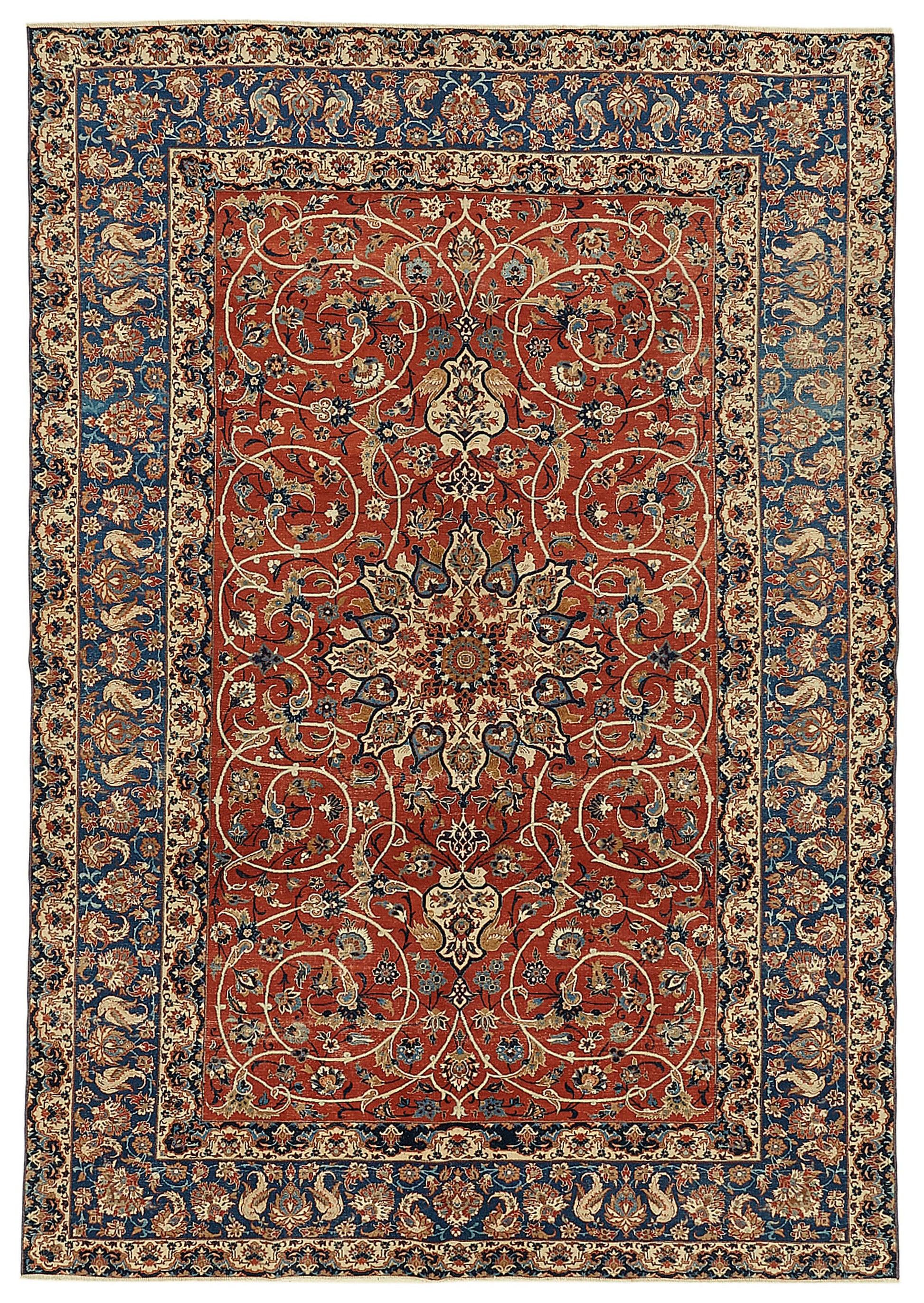 8x11 Beige Vintage Large Area Rug - 46139