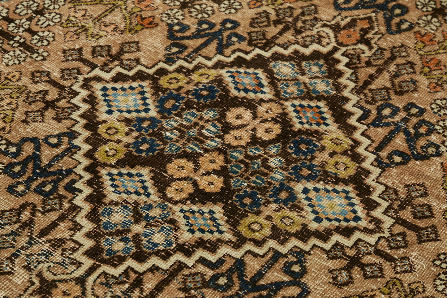 7x10 Beige Vintage Large Area Rug - 46141