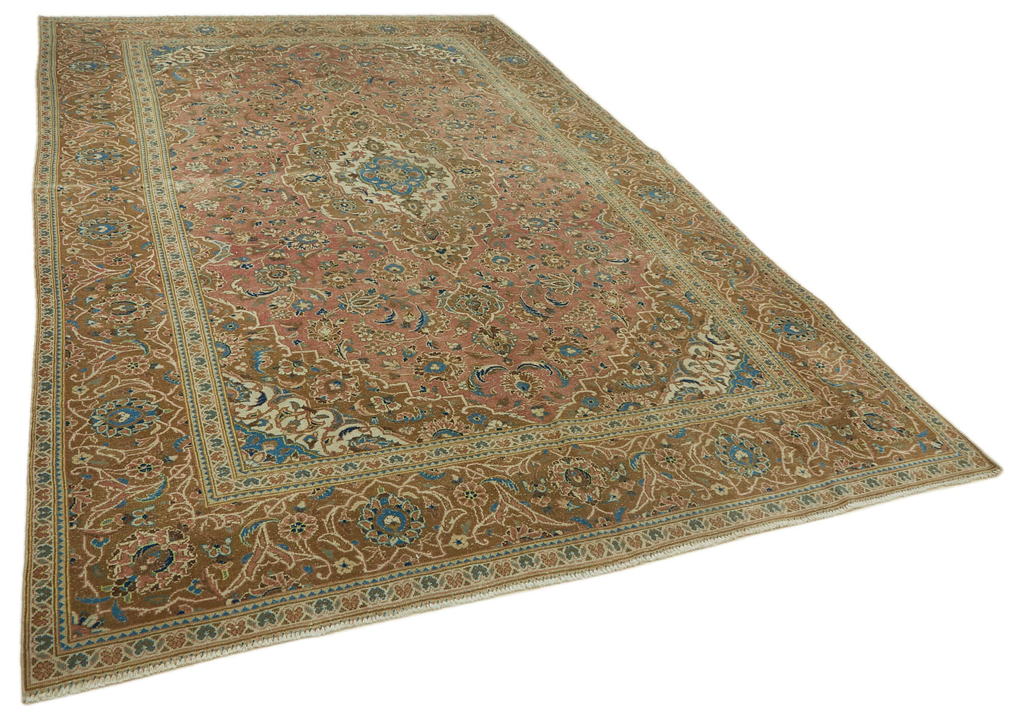 8x11 Beige Vintage Large Area Rug - 46144