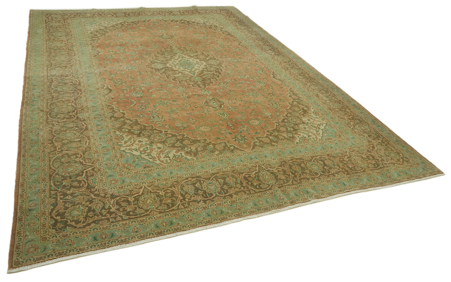 10x13 Beige Vintage Large Area Rug - 46146