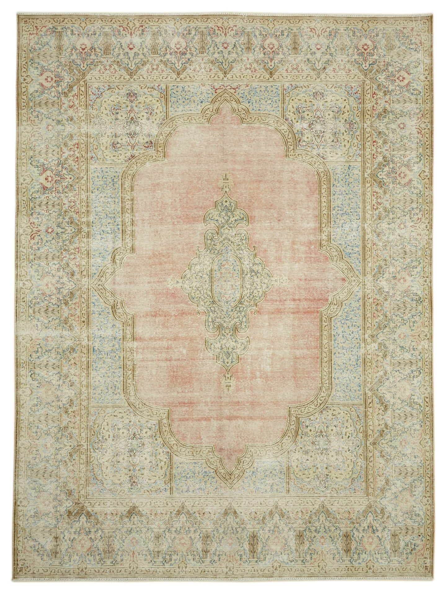 9x13 Beige Vintage Large Area Rug - 46148