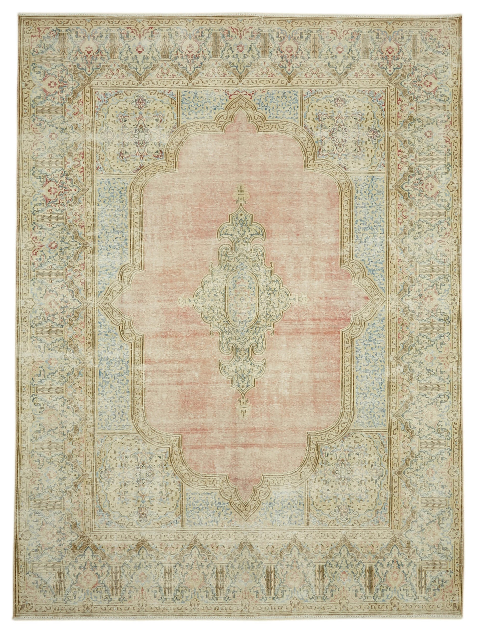 9x13 Beige Vintage Large Area Rug - 46148