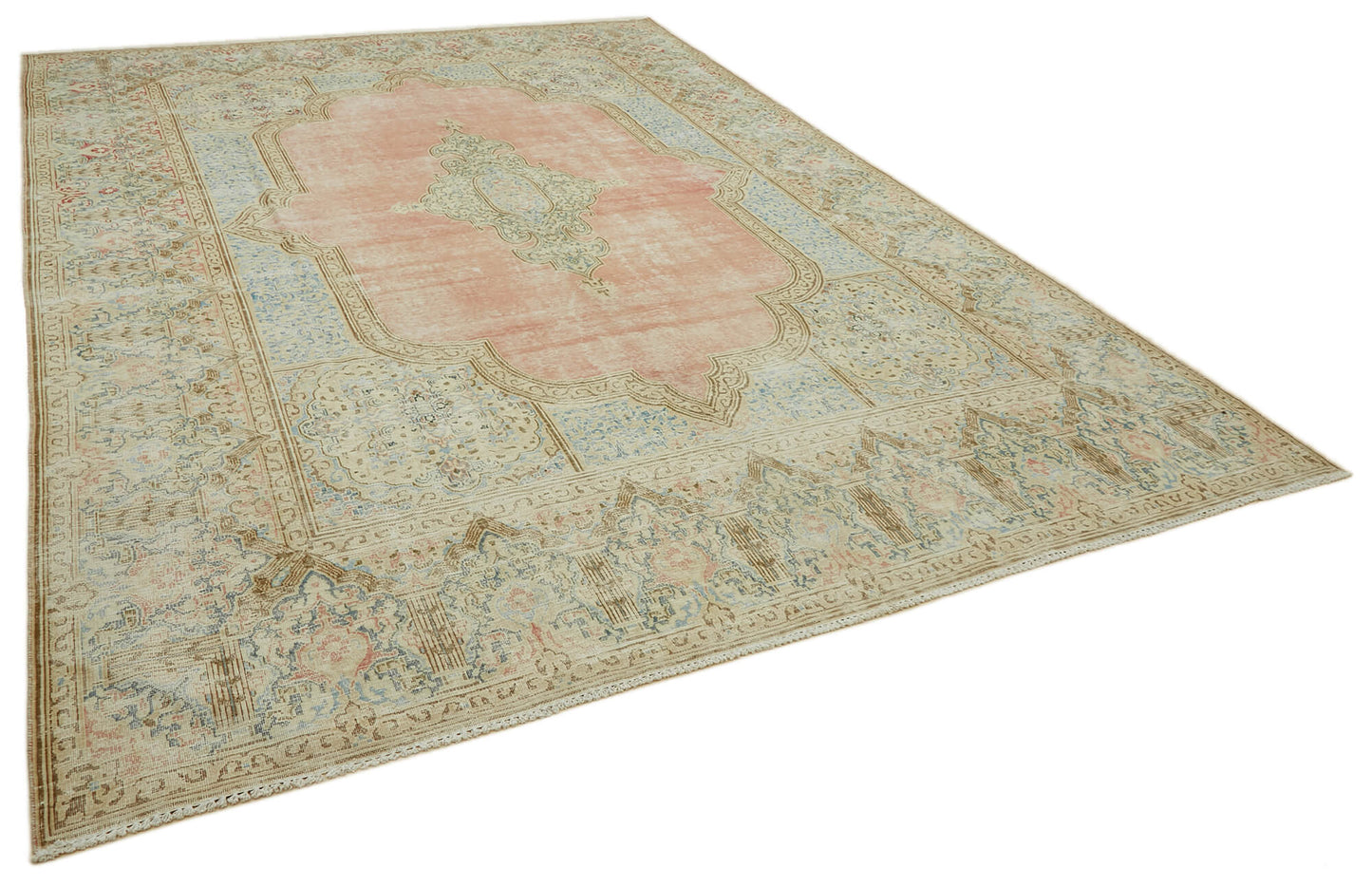 9x13 Beige Vintage Large Area Rug - 46148