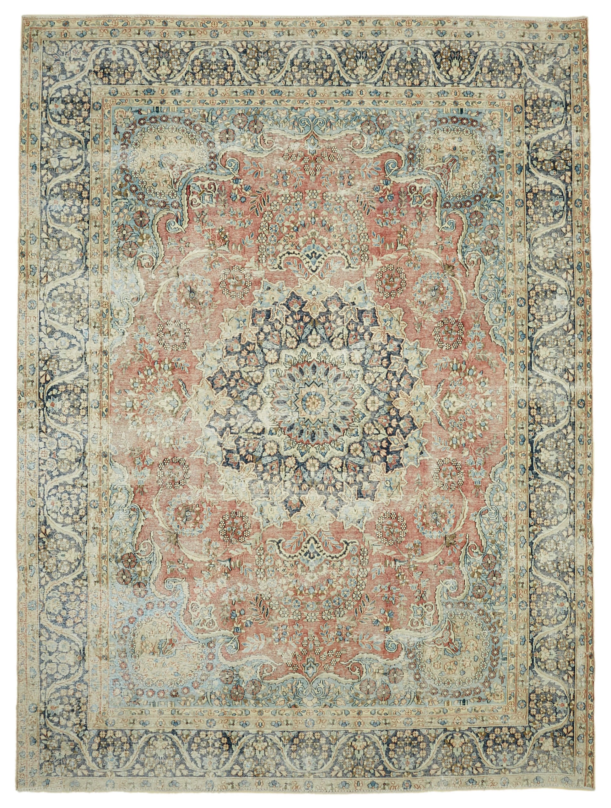 9x13 Beige Vintage Large Area Rug - 46150