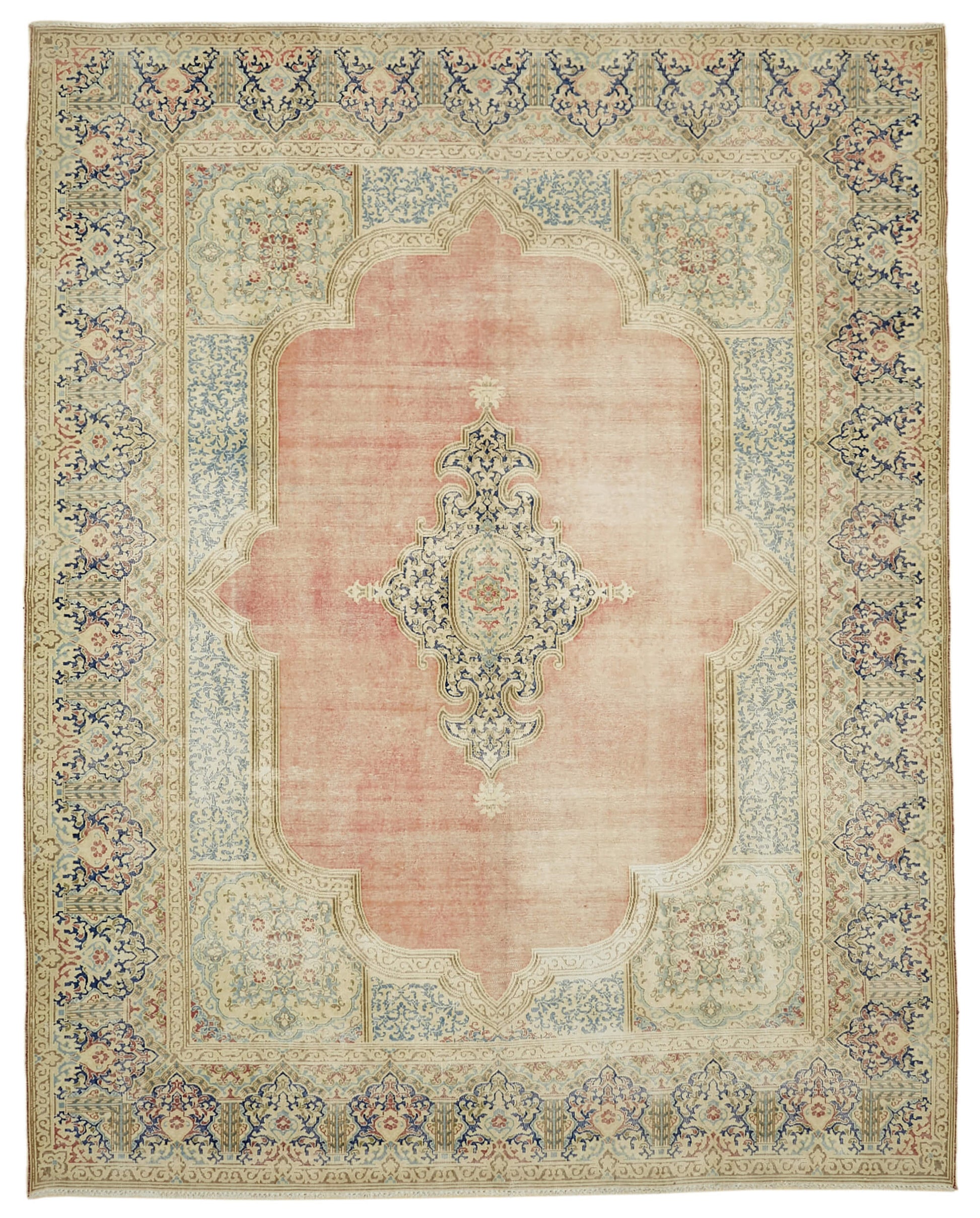 10x13 Beige Vintage Large Area Rug - 46151