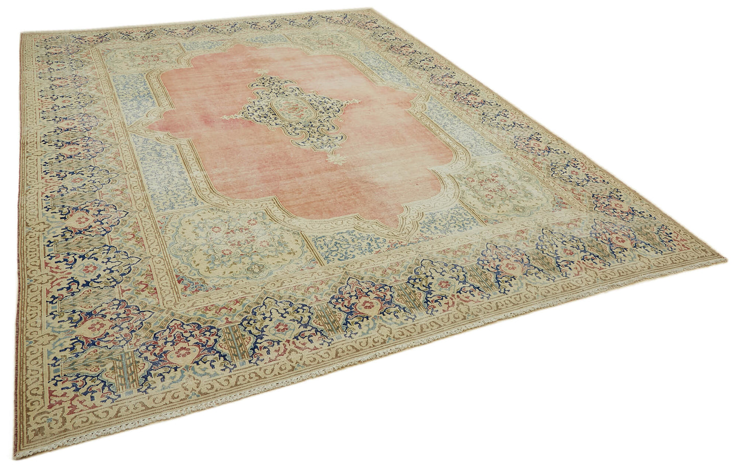 10x13 Beige Vintage Large Area Rug - 46151