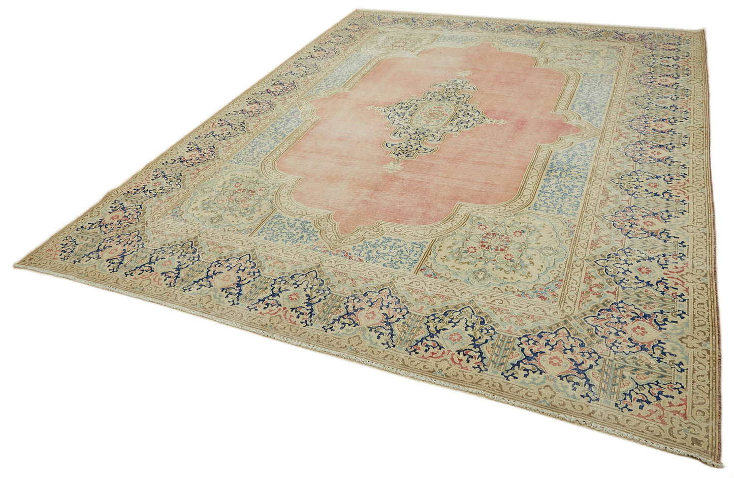 10x13 Beige Vintage Large Area Rug - 46151