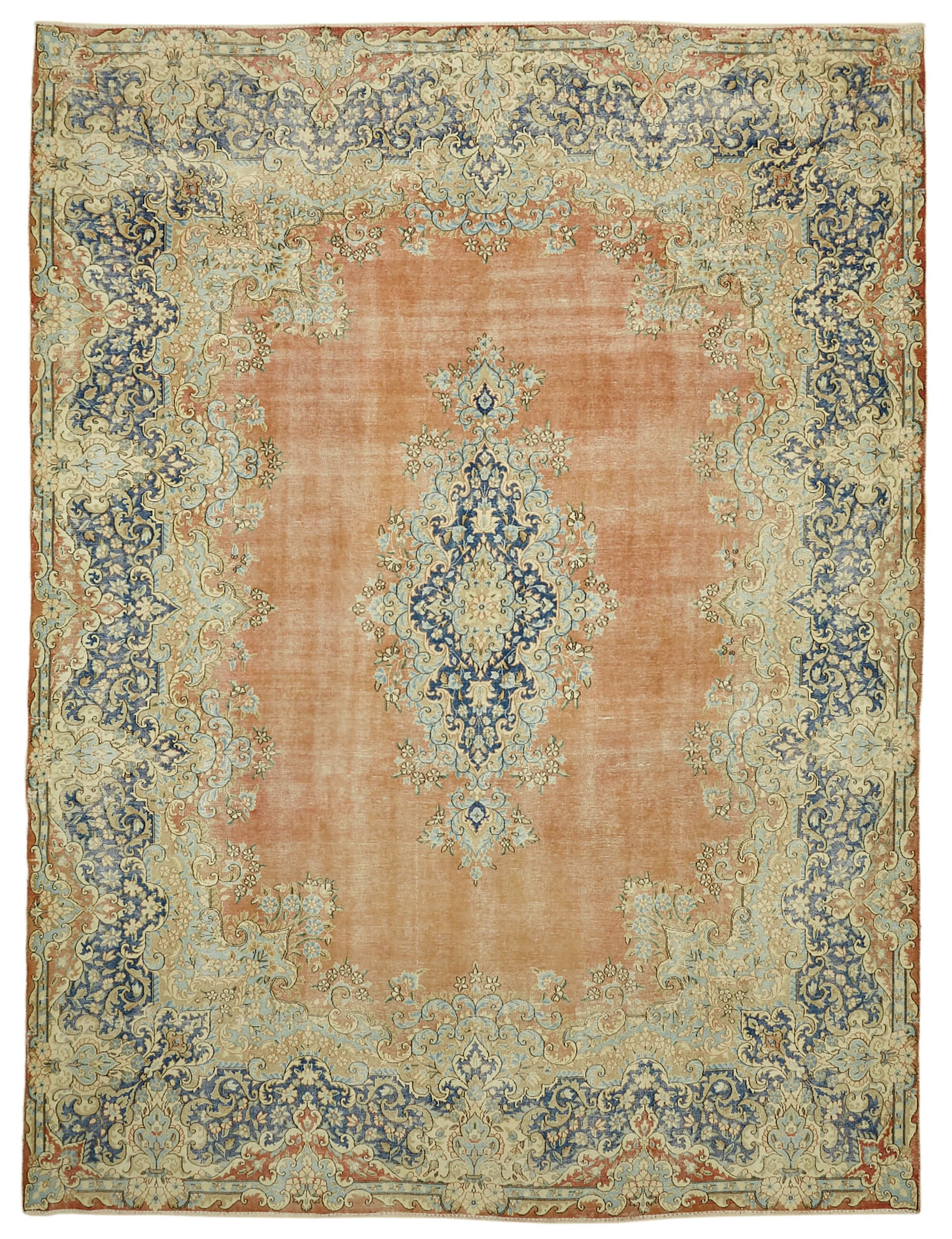 10x13 Beige Vintage Large Area Rug - 46152